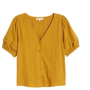 Madewell‎ Pembroke Cotton top Size XS